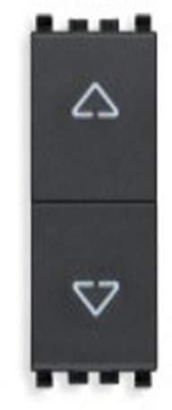 Vimar Serie Eikon – Commutatore 2 poli 10 AX grigio