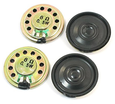 Sourcingmap Magnet im Lautsprecher, 4 Stück, 0,5 W, 8 Ohm, Durchmesser 28 mm de