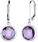 Elli Ohrringe Damen mit Amethyst Edelstein Lila in 925 Sterling Silber