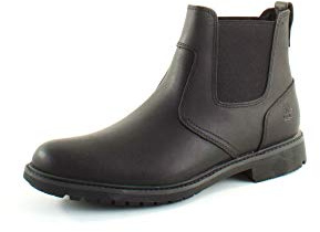 Timberland Herren Stormbucks Chelsea Pull-on Chukka Boots, Schwarz (Black Smooth), 45 EU