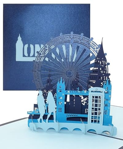 3D Pop Up Karte London Calling! - Klappkarte London - Streetlife & Skyline, Reisegutschein & Geschenkgutschein Städtetrip London