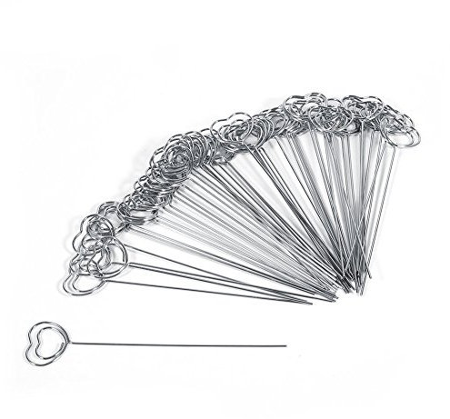Fotohalter Metall, 50 Stück Memohalter Memo Clip Büroklammer Foto Clip Diy Handwerk Halter Aus Metall Für Karte Memo Hochzeit Dekoration (Herz Form)