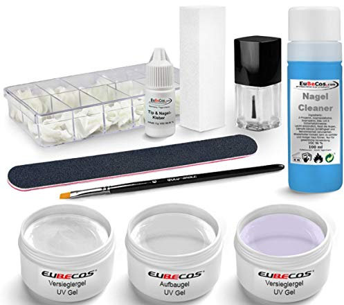 Kit de principiantes para la limpieza de uñas de gel UV, limpiador con manual de instrucciones (idioma español no garantizado)