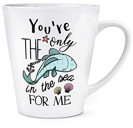 SEI L'UNICO pesci in the Sea for me 12oz latte tazza