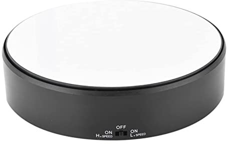Motorized Turntable Display Rotating Display Stand Mirror 360° Rotary Display Stand Adjustable Rotating Speed Turntable Jewelry Holder Display Jewelry Watch Digital Product Collectibles