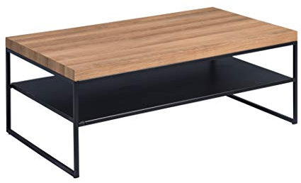 M2 Kollektion Vista 3 Couchtisch, MDF Dekor Eiche braun, 106x60cm, Höhe 40cm