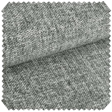 novely® exquisit TESSANO - Samtweicher Chenille-Polsterstoff in 3D-Optik - Schwer Entzündbarer Möbelstoff - Pflegeleichte Meterware 1lfm | Farbe: 02 Graphit Grau