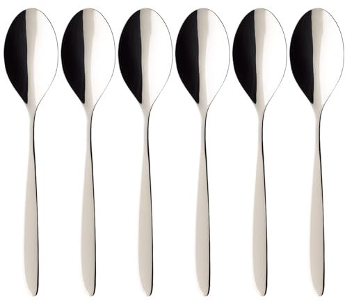 Villeroy & Boch SoftWave 1264440040 Lot de 6 cuillères de table en acier inoxydable