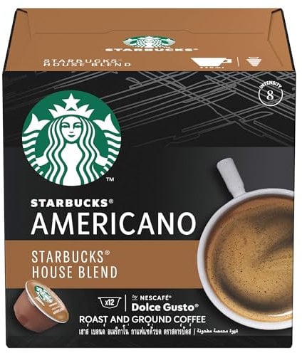 STARBUCKS Capsules Stabucks by Dolce Gusto house blend - Boîte de 12 capsules