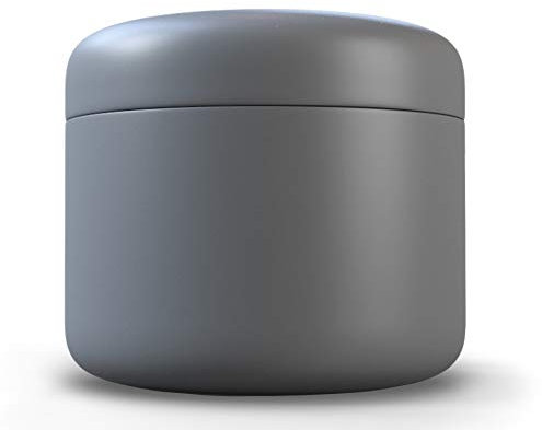 JCASE Stabile Stash Metall Dose I Luftdicht I Wasserdicht I ø55x46mm I UV Licht geschützte Box für Pillen, Kräuter und Gewürze (Grey)