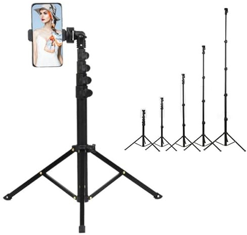 INF Handystativ, ausziehbares Kamerastativ 45-160 cm, Selfie-Stick, Tripod, Schwarz