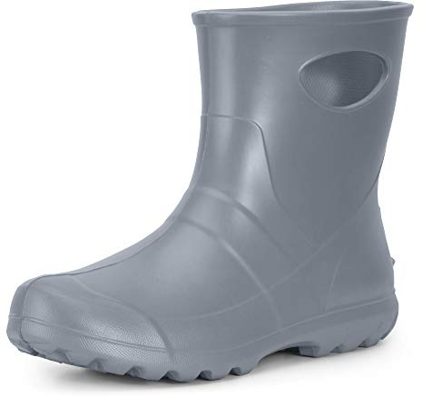 Ladeheid Herren federleichte Eva Gummistiefel LA-753 (Silber (Ohne Unteranzug), 43 EU)