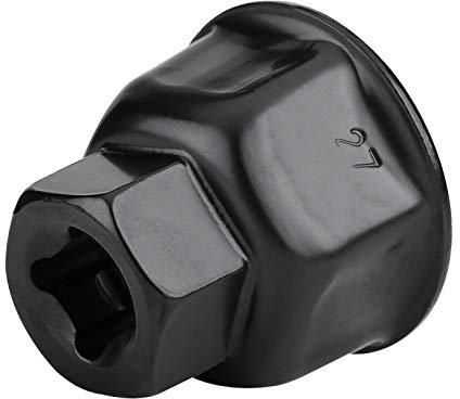 Clé de filtre à huile Aramox 27mm, outil de dissolvant d'entra?nement de douille de capuchon de clé de filtre à huile de voiture en métal noir