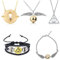 HCSUI 5 Stück Cosplay Schmuck Set Zeitumkehrer Kette Anhänger Halsketten Heiligtümer des Todes und Goldener Schnatz Halskette mit Armband for Halloween Cosplay