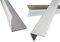 Aluwinkel weiss Ral9016 Alu Kantenschutz weiss, 3fach gekantet, außen beschichtet 1,5mm stark (Länge: 1000 mm, Schenkel: 60x60 mm) Winkelprofil weiß