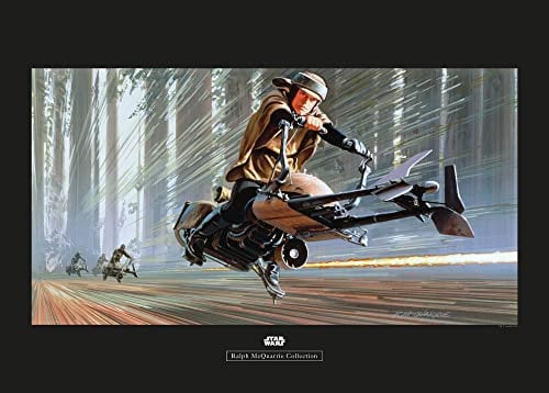 Komar Star Wars Classic RMQ Endor Speeder - Größe: 70 x 50 cm, Wandbild, Poster, Kunstdruck (ohne Rahmen)