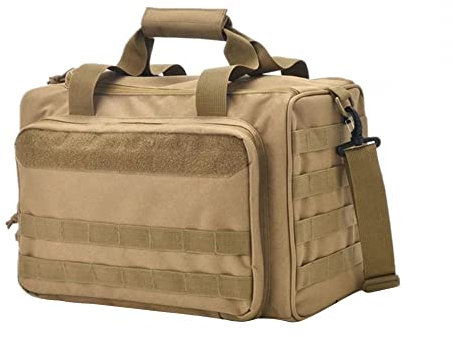 DONGKER Taktisch Waffentasche, Wasserdicht Pistol Range Bag, Große Pistole Einsatztasche Shooting Reisetasche fürJagd Schießstand Sport