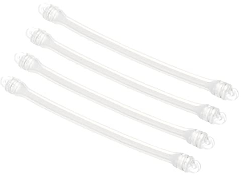 PATIKIL 4 Paquete Tenis Amortiguador Silicona Blanco | Vibraciones Impacto Absorción, Raqueta Cuerda Amortiguación