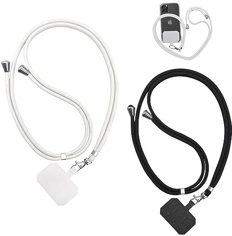 Cinturino universale per cellulare,catena per cellulare staccabile da appendere al collo,cinturino per cellulare regolabile con cordino e cuscinetto,per tutte le custodie per smartphone