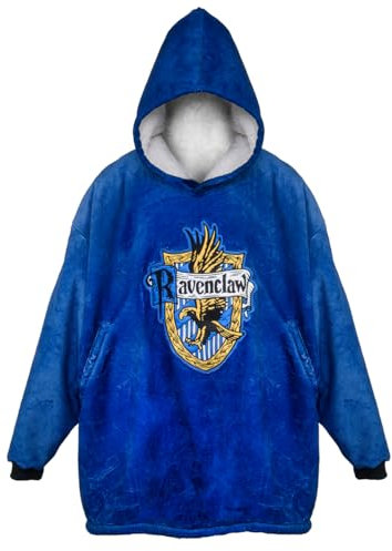 Harry Potter Sweat à capuche surdimensionné Serdaigle Bleu, bleu, taille unique