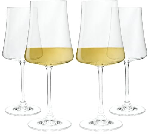 WUITOKI Weingläser, 4 Stk, 460ml, Weißwein, Riesling