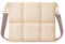 MoKo 12.9 Inch Puffy Tablet Sleeve Bag for iPad Pro 12.9 inch, New iPad Air/Pro 13 inch 2024, Tab S8/S9 Plus 12.4,Quilted Puffer Pillow Case with Shoulder Strap,Sling Crossbody Bag for Women, Sand