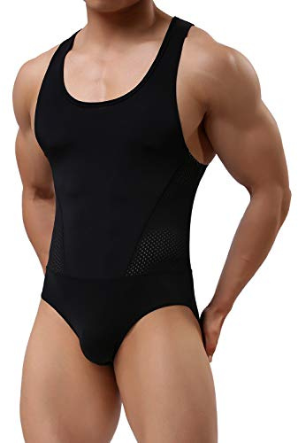 Casey Kevin Herren Body Bodysuit Unterwäsche Stringbody Unterhemd Body Kompression Singlet Sportwear Herren Overall