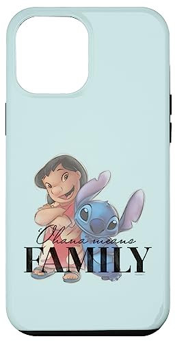 Hülle für iPhone 12 Pro Max Disney 100 Anniversary Lilo & Stitch D100 Zitat Ohana
