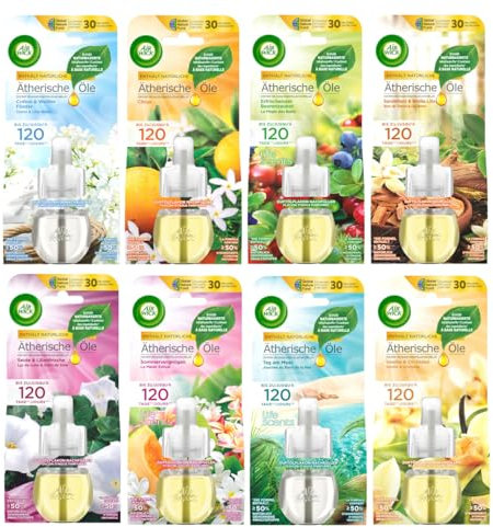 Air Wick Duftölflakon Nachfüller Ausprobierset Verschiedene Düfte (8 x 19ml)