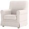 HomeTown Market Duable Ektorp Jennylund Stuhlbezug, Ersatz, kompatibel mit IKEA Jennylund Sessel bezug. Nur Schonbezug (Polyester Flachs beige)