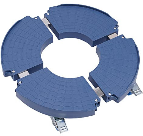 SuhoFutus Edelstahl Pflanzenroller mit Bremsen - Ø 40-58.5cm einstellbare Größe, Großer Rollbrett Pflanzen Tragkraft 400kg, für Pflanzenroller Bewegen Schwerer Lasten im Außen und Innenbereich