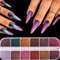 GZSYY Chrome Nail Powder Spiegel Effekt Chrome Pigmente 12 Farben Mirror Nail Glitzerpuder Metallic Chrome Nägel