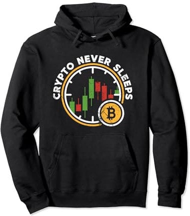 Krypto schläft nie - Cryptocurrency Trading Trader Pullover Hoodie