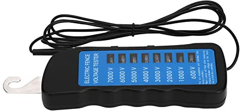 Osun Elektrozaun-Tester, Elektrozaun-Tester, Multi-Licht-Spannungserkennung, Tragbar, für Farmply-Zäune, Abs 7000 V, Abs, Kupfer-Elektrozaun-Tester, Elektrozaun-Tester