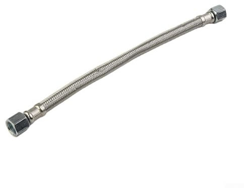 280 mm Kompressor für Überbrückungsschlauch, Edelstahl, flexibler Luftkompressorschlauch, Verbindungsrohr, beide Seiten Armaturen drehen sich frei