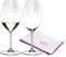RIEDEL Performance Riesling Weinglas 2er Set, 623 ml, Weißweingläser mit Optik, Kristallglas, inklusive Poliertuch Logo (50 x 64 cm)