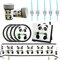 Panda Party Set, 10 Gäste Panda Geschirr Set, Geburtstag Set, Kindergeburtstag Partyzubehör, Kindergeburtstag Teller Becher Servietten Tischdecken Party Supplies