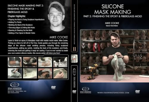 Masque en silicone - Partie 2 : finition du moule époxy et fibre de verre