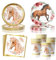 68 Pièce Assortiments Cheval Vaisselle de Fete, Vaisselle Anniversaire Cheval, Decoration Anniversaire Chevaux Assiette Tasse Serviette