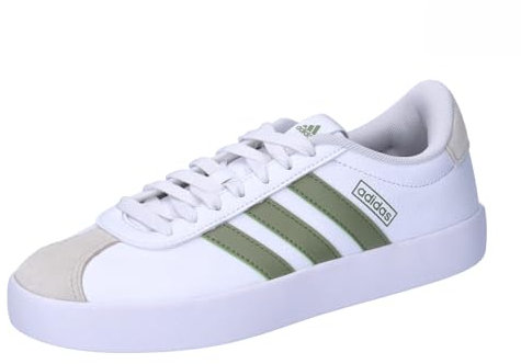 adidas Baskets Vl Court 3.0 Shoes pour femme, Ftwr White Tent Green Alumini, 38 2/3 EU