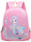 K-ONESEEYOU Elsa Rucksack für Mädchen – Kindergarten Prinzessinnen Schultasche mit Die Eiskönigin Frozen Motiv – Verstellbare Träger Schulranzen- Schulrucksack Kinder, Rosa (Rosa Mermaid)