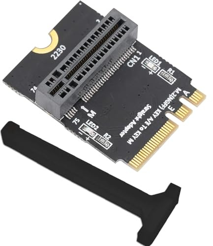 Sintech Carte adaptateur M.2 nVME SSD vers M.2 Key A/E pour SSD de taille 2280 (carte courte)