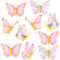 SUNBEAUTY 10 Pcs Butterfly Party Decorations 3D Butterfly Birthday Decoration Pink Purple Hanging Honeycomb Decor for Girls Women Birthday Baby Shower Wedding Spring Garden Party Supplies