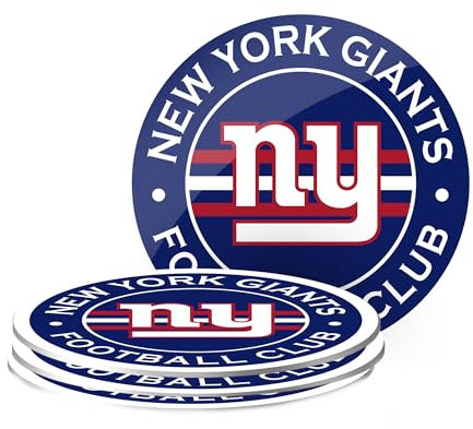 New York Giants NFL 4er Set Untersetzer Coaster Set Bierdeckel