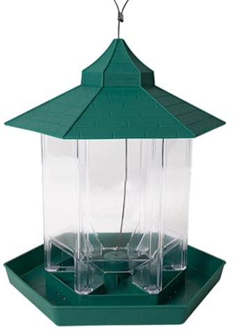 Vogelfutterstation - 20 * 14 * 22 cm Vogelhäuschen Für Draußen Zum Aufhängen,Vogelhäuschen Für Draußen Bausatz,Vogelfutterhaus Zum Aufhängen,Vogelfutterhaus Wetterfest,