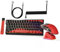 MAMBASNAKE x Attack Shark X60HE Clavier sans Fil à Rapid Trigger et Souris Gaming X11 avec Câble Spiralé 8K, 0,01mm RT Magnetic Switch QWERTY 60% Clavier RGB, Souris à Capteur PAW3311 22K DPI - Rouge