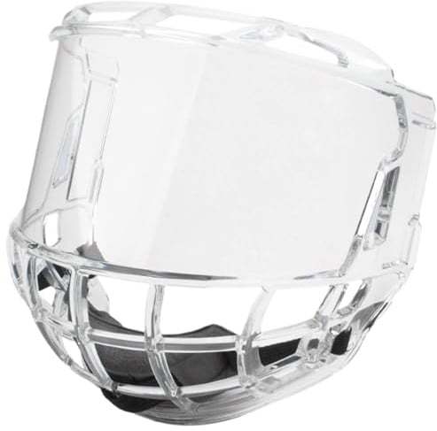 Hockeyhelm, klare Anti-Fog-Hockey-Maske, Anti-Kratzer-Visier, PC Full Shield Visor, Klassische Sportaccessoires für Jugendliche und Erwachsene