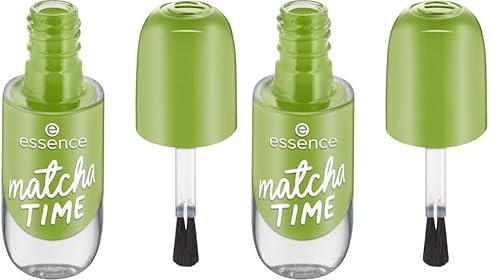 Essence Cosmetics gel nail colour, Nagellack, Grün, langanhaltend, Expressergebnis, schnelltrocknend, glänzend, farbintensiv, vegan, ohne Mikroplastikpartikel, ohne Parfüm, ohne Parabene,2er Pack(8ml)