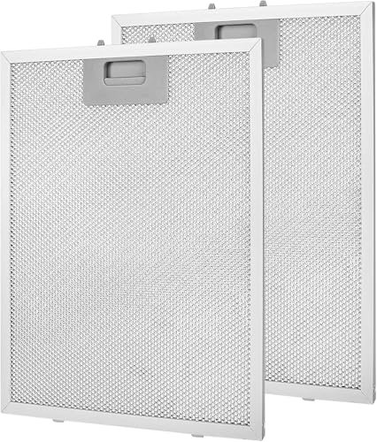 2 Pcs Cooker Hood Filter Replacement - Extractor Fan Filters 320x260mm, 5-Layer Aluminum Kitchen Extractor Fan Filter for Many Leading Brand of Cooker Hood/Extractor Fan Vent