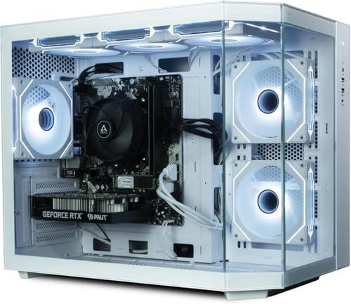 ionz Gaming PC - AMD Ryzen 5 5500, Nvidia RTX 3050, 16GB DDR4 RAM | 1TB M.2 NVMe SSD, Windows 11, 500W 80+ PSU, WiFi, Apex, White